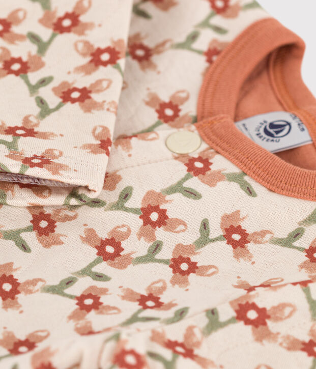 C&aacute;rdigan estampado de t&uacute;bico acolchado para beb&eacute; crudo/multicolor