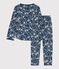 Pijama de algodón con flor para niña INCOGNITO/ MARSHMALLOW