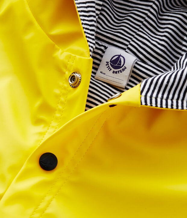 Capa de lluvia de beb&eacute; amarillo
