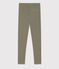 Leggings de punto y elastano para niña verde MARECAGE