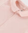 Body de algodón de manga corta con cuello para bebé rosa SALINE