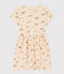 Vestido de algodón estampado para niña blanco AVALANCHE/ MULTICO