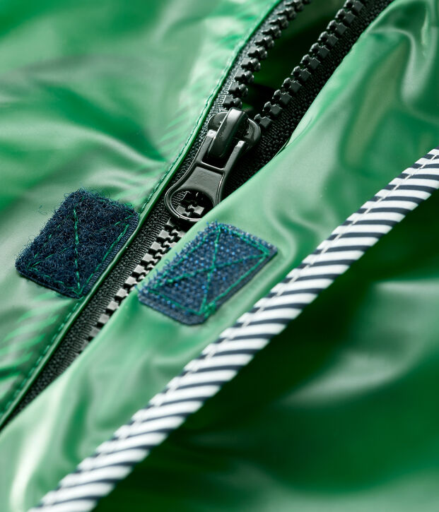 Chubasquero transparente para beb&eacute; unisex verde