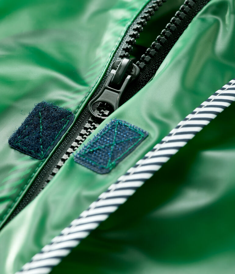 Chubasquero transparente para beb&eacute; unisex verde