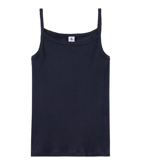 Camisa con tirantes de mujer azul SMOKING