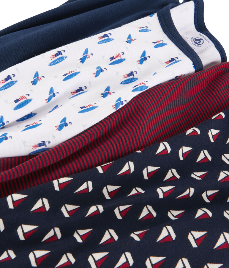 D&uacute;o de pijamas de punto de ni&ntilde;a multicolor