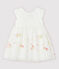 Vestido de celebración con tul bordado de bebé niña blanco MARSHMALLOW/blanco MULTICO