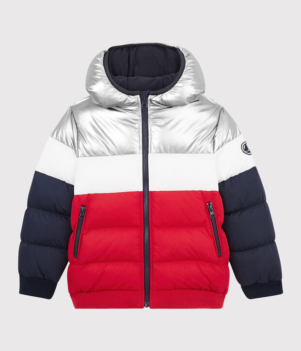 Abrigo de ni&ntilde;o azul/rojo/blanco