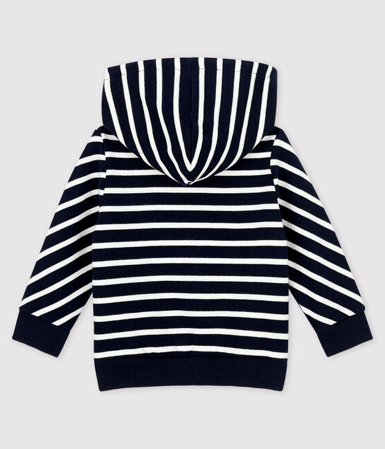 Sudadera con capucha para bebé niño azul SMOKING/blanco MARSHMALLOW