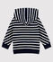 Sudadera con capucha para bebé niño azul SMOKING/blanco MARSHMALLOW