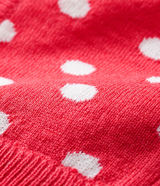 Pasamontañas para bebé unisex rojo SIGNAL/blanco MARSHMALLOW