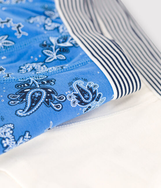 Juego de 2 bóxeres de bandana de algodón orgánico de niño variante 1