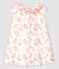 Vestido de manga corta de popelina de bebé niña blanco MARSHMALLOW/blanco MULTICO