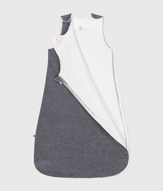 Saco de terciopelo para bebé TOG 2,5 azul SMOKING/blanco MARSHMALLOW