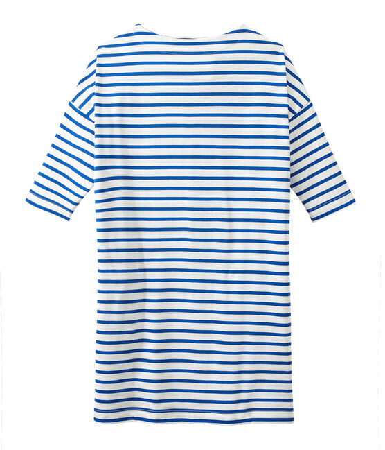 Vestido marinero para mujer blanco MARSHMALLOW/azul PERSE
