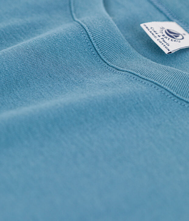 Camiseta L'ICONIQUE de algod&oacute;n con cuello redondo para mujer azul