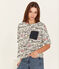 Jersey marinero manga corta para mujer blanco MARSHMALLOW/blanco MULTICO