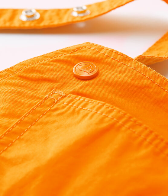 Peto corto de sarga irresistible de bebé niño amarillo TEHONI