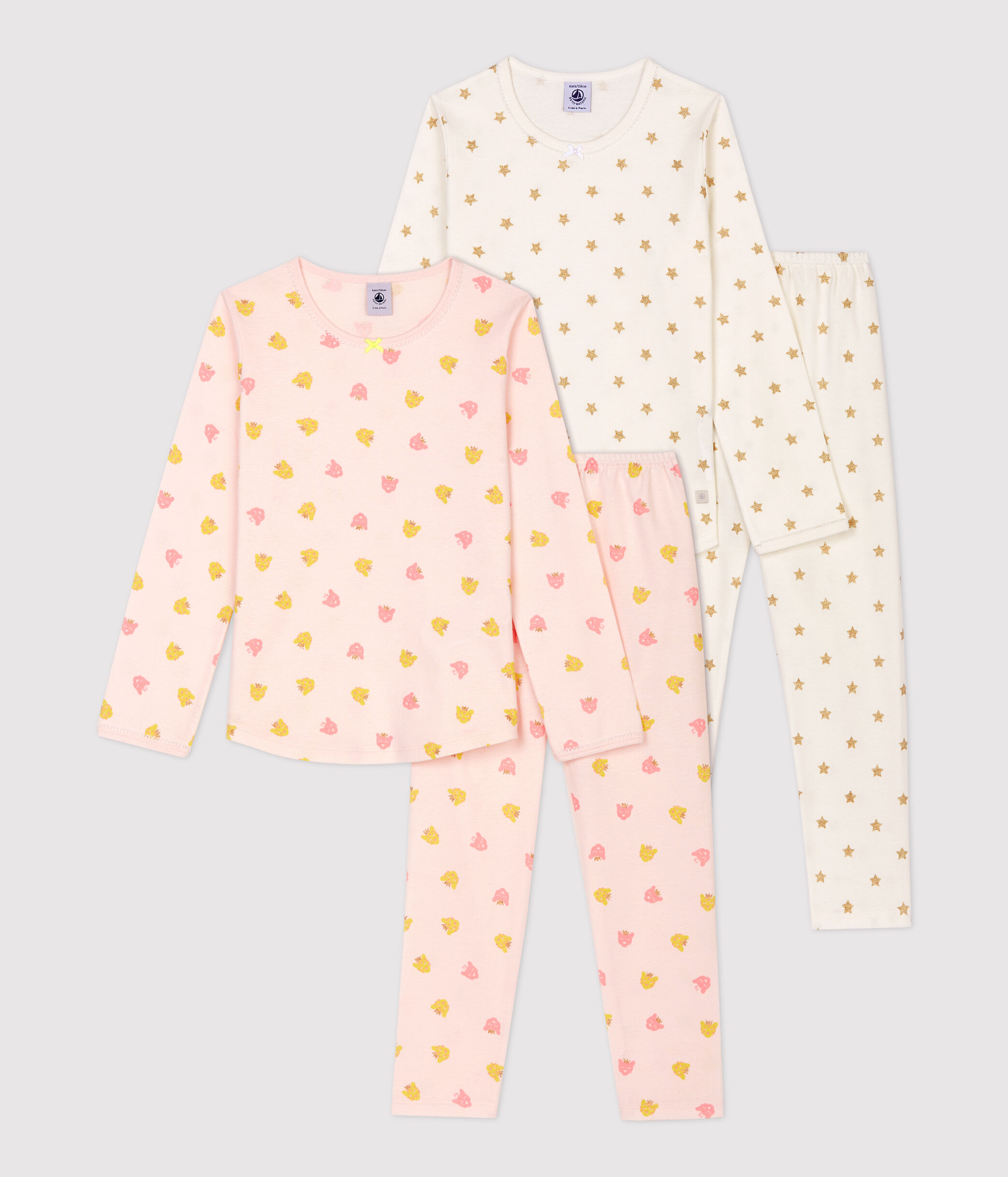 Petit Bateau Juego de Pijama para Niñas 