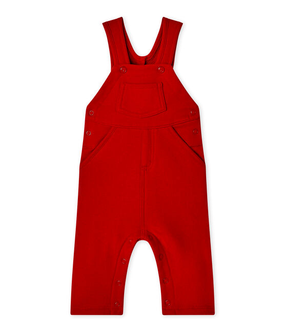 Peto para bebé niño en muletón rojo TERKUIT