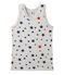 Camiseta sin mangas en jersey stretch estampado gris BELUGA/blanco MULTICO