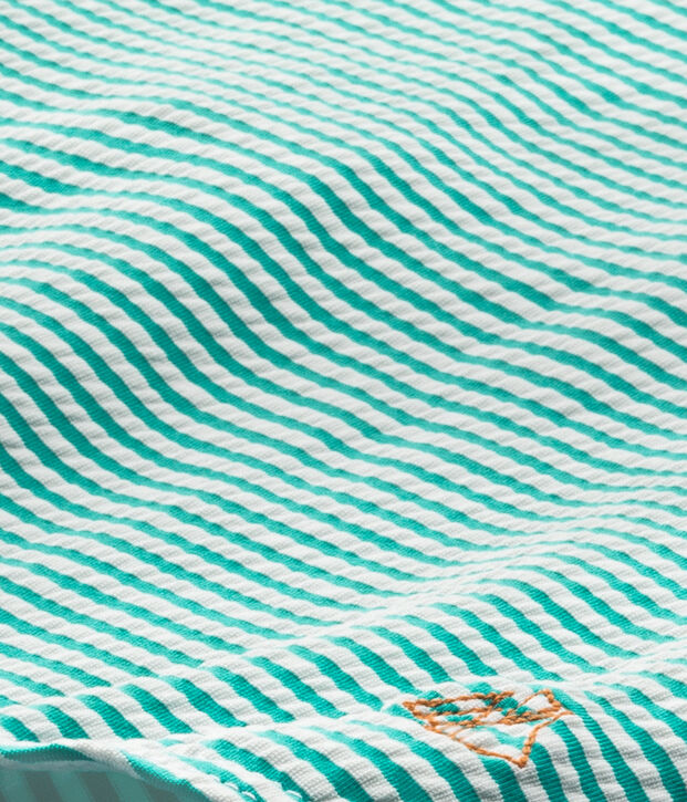 Ba&ntilde;ador para ni&ntilde;a verde/blanco