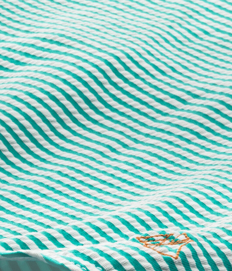 Ba&ntilde;ador para ni&ntilde;a verde/blanco