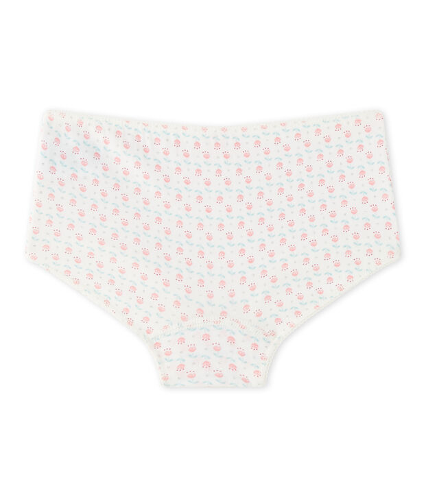 Shortie estampado en jersey stretch blanco/multicolor