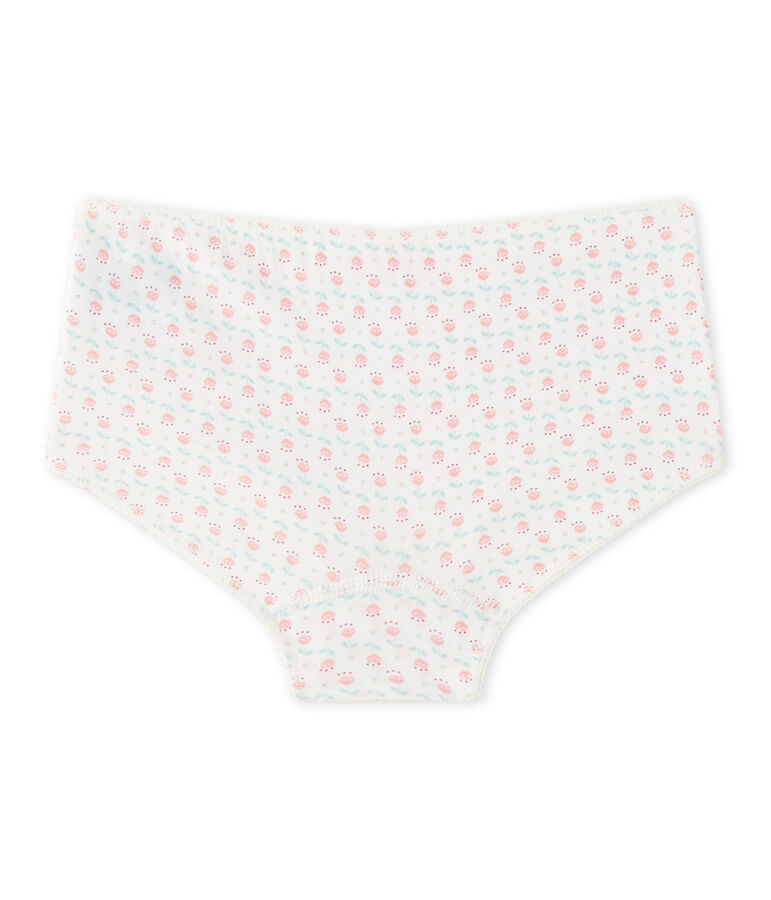 Shortie estampado en jersey stretch blanco/multicolor