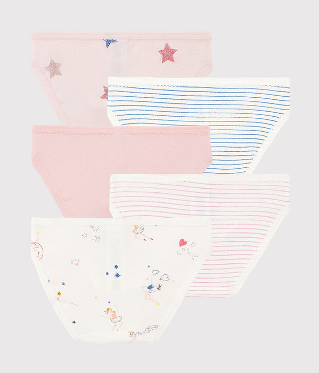 Juego de 5 braguitas m&aacute;gicas para ni&ntilde;a peque&ntilde;a multicolor