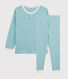Pijama a rayas de niña/niño algodón y lyocell