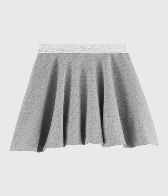 Falda de punto para niña gris SUBWAY CHINE