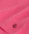 Camiseta infantil lisa de manga corta de algodón rosa PEONIA