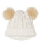 Gorro infantil para ni&ntilde;a blanco/amarillo