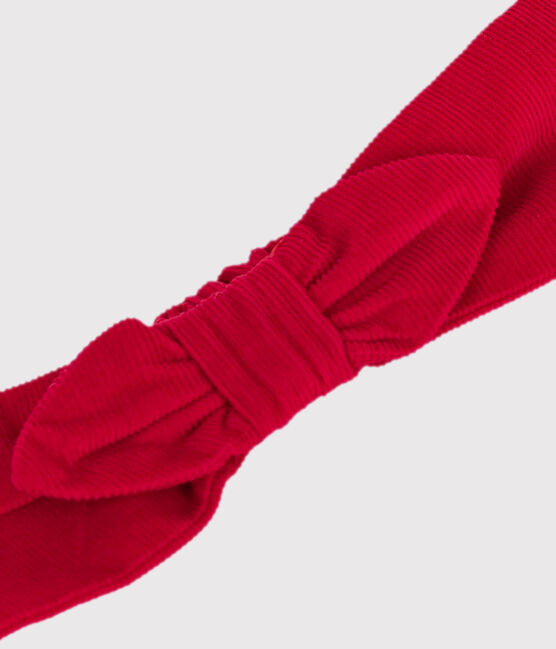 Diadema de pana para bebé rojo TERKUIT