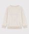 Sudadera de muletón bordada infantil unisex beige MONTELIMAR CHINE