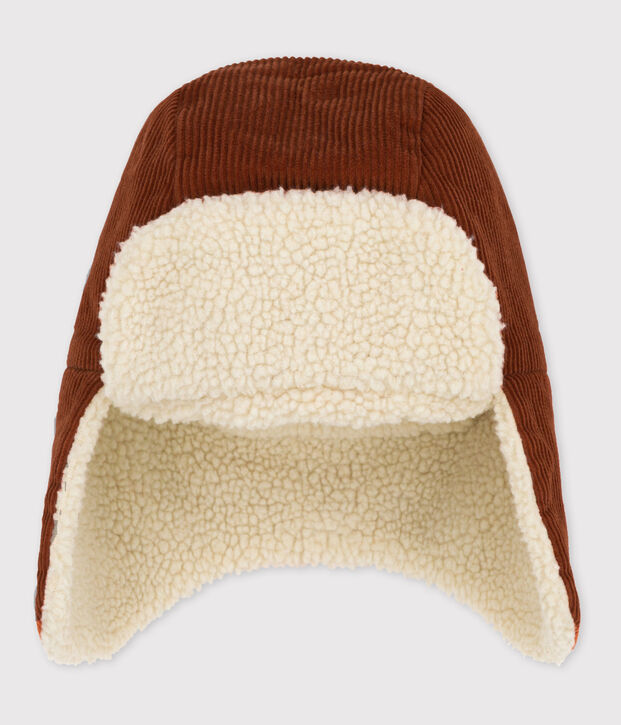 Gorro chapka para ni&ntilde;o/ni&ntilde;a marron/crudo