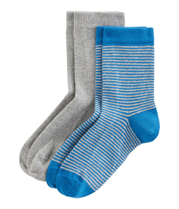 Lote de 2 pares de calcetines infantiles para ni&ntilde;o multicolor