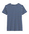Camiseta ic&oacute;nica para mujer azul/blanco