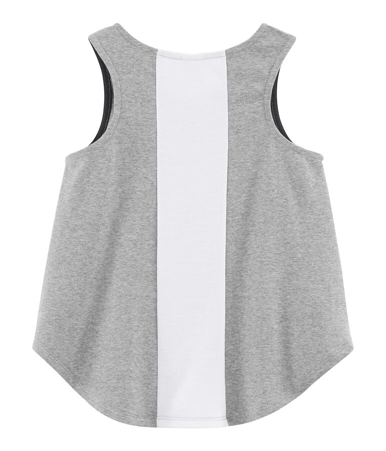 Camiseta de tirantes deportiva para ni&ntilde;a gris