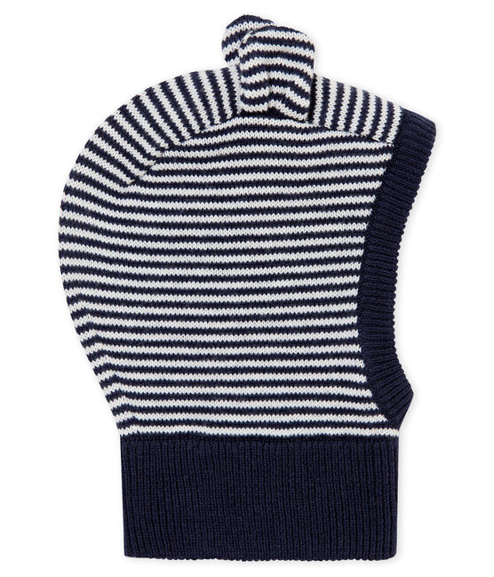 Pasamontañas para bebé unisex azul SMOKING/blanco MARSHMALLOW