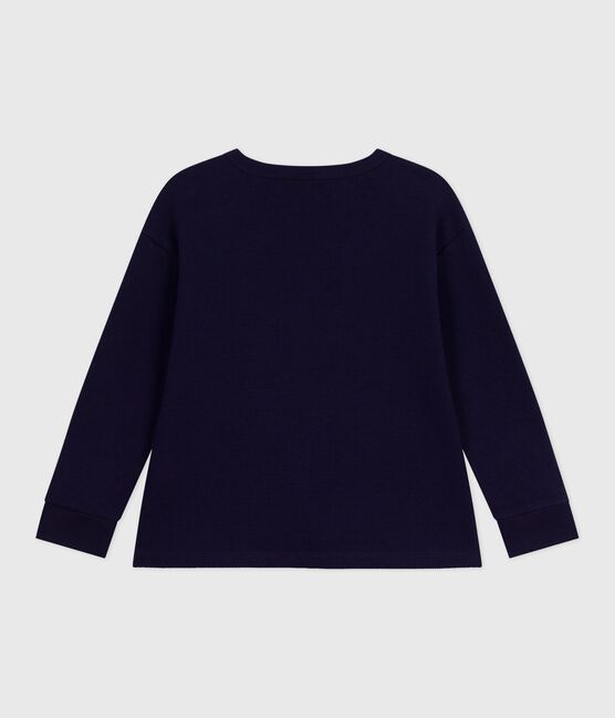 Camiseta infantil lisa de algodón de manga larga SOIR