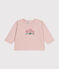Camiseta de algodón de manga larga para bebé rosa SALINE