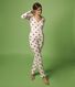 Pantalón corto de pijama de algodón de corazones de mujer