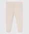 Leggings lisos de algodón para bebé beige MONTELIMAR CHINE
