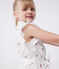 Vestido infantil de algodón sin mangas con corazones blanco AVALANCHE/ MULTICO