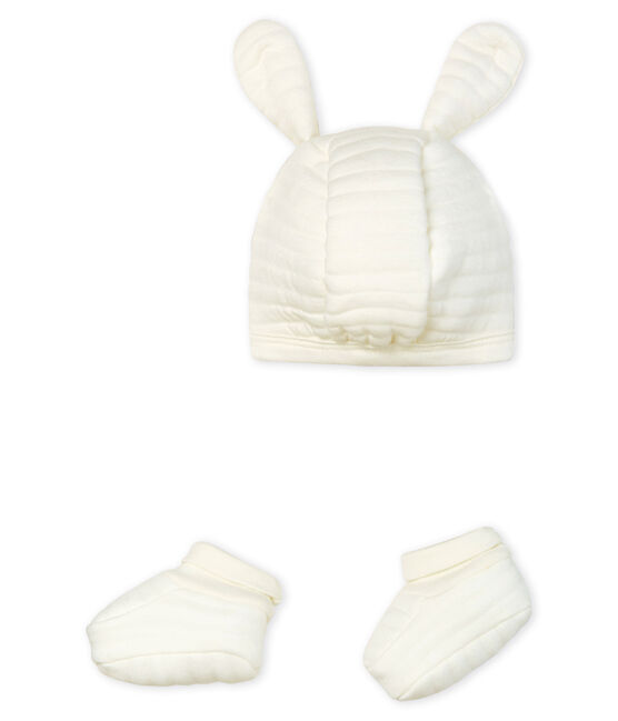 Lote de gorro y patucos para bebé de túbico. variante 1