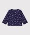 C&aacute;rdigan de algod&oacute;n con estampado de flores para beb&eacute; azul/multicolor