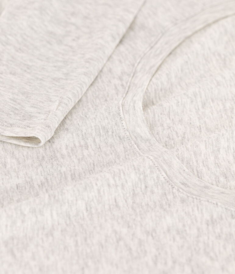 Camiseta segunda piel de algod&oacute;n ligero para mujer gris