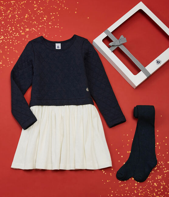 Estuche de regalo con vestido y medias de niña variante 1